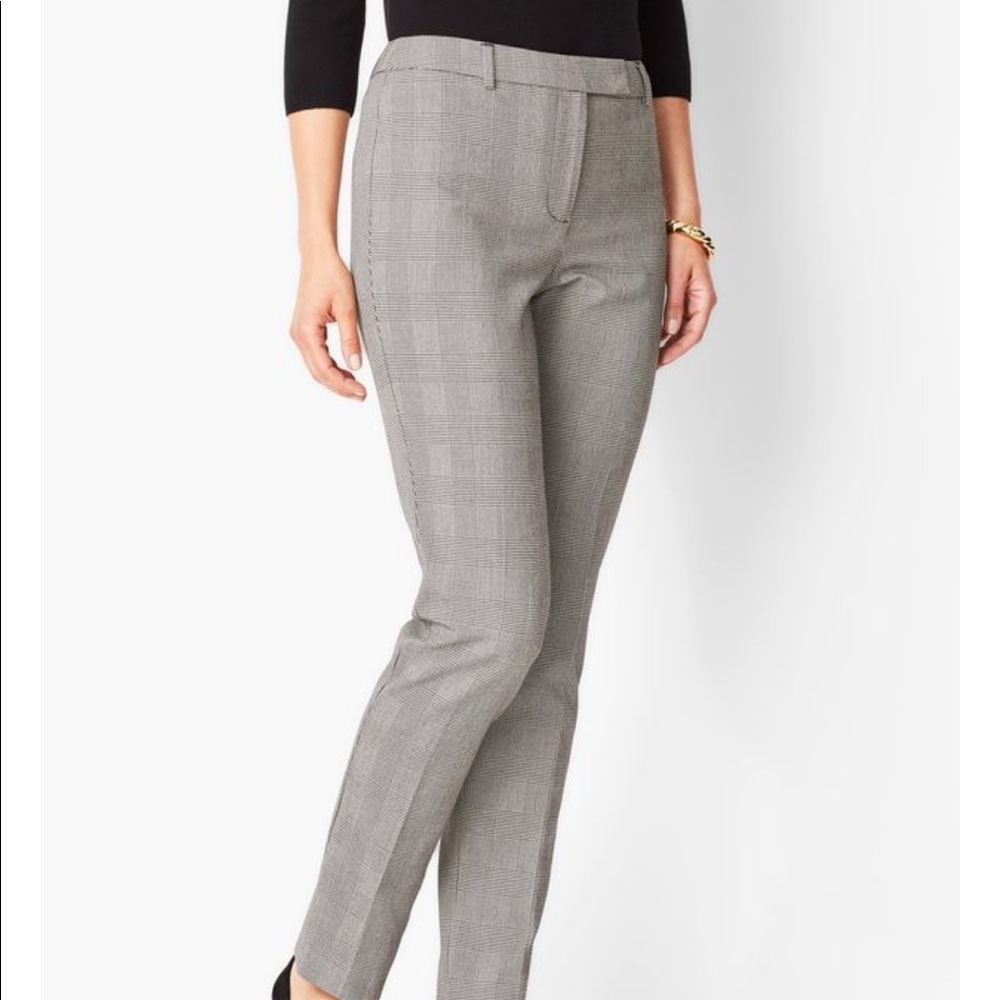 TALBOTS BI-STRETCH HIGH-WAIST STRAIGHT-LEG PANTS